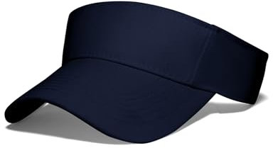 NebulaGlam Visor Hat, Damen Visor, Visor Cap Sommerkappe Kappe mit Sonnenvisier für Tennis Running Golf Wandern (Marineblau)