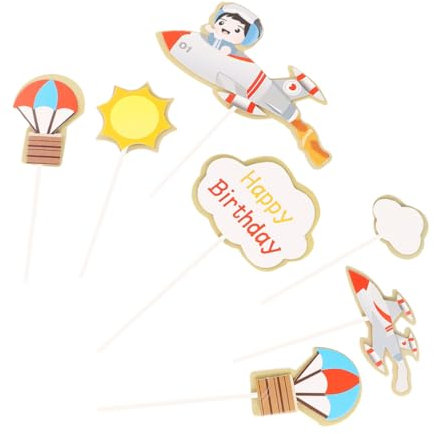 Vaguelly 35stücke Teiliges Flugzeug Kuchendekoration Tortenaufsätze Für Geburtstagsfeiern Kreative Tortendekoration Für Jungen Und Mädchen Sicher Und Lustig Für Kuchen Und Snacks