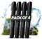 Joypur Paille Filtrante de Survie- Purificateur d'Eau pour Randonnée Camping Bushcraft - Filtre à Eau de Poche,Accessoires Survivalisme Equipement Kit. (noir*4)