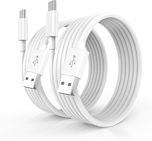 Replacement for Apple TV Remote USB C Charger Cable Compatible Apple TV Remote (3rd/4th Gen), Siri Remote, Apple TV 4K Remote (3rd Gen), iPhone 15 15 Pro Max 15 Plus Charger Cable Cord (2 Pack/6.6FT)