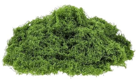 LERANXIN Plante Artificielle, Fausse Mousse Vert Decorative, Mousse Artificielle – 100g Fausse Herbe en Ligne pour Jardins, Miniatures et Decorations Interieures