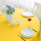 Romanstile kleine runde Tischdecke Outdoor 120 cm Gelb abwaschbar wasserabweisend Tischtuch Tablecloth Tischwäsche Deko für Geburtstag,Party,Garten,Frühling,Sommer,Terrasse,Balkon,Hochzeit,Ostern