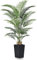 VeriNatural Palmier Artificiel 180cm-Arbre Fausse Réaliste pour Décoration Intérieure/Extérieure-Plante Artificielle Grande Résistant aux UV avec Pot Carré Noir pour Salon, Bureau, Jardin,VN130
