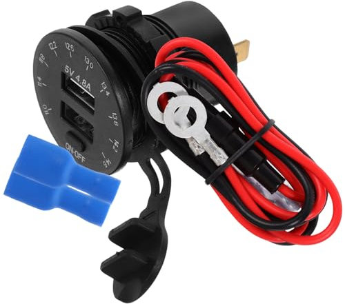 HOMSFOU Auto-USB-ladegerät Mit Dual-Port-Adapter Für Schnelles Laden Kompaktes Design Und Einfache Bedienung Im Fahrzeug