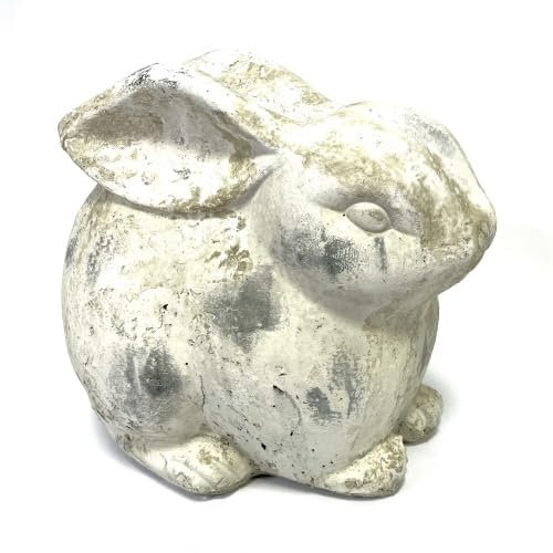 Exner GmbH Garten- und Wohnaccessoires Hase Deko Ostern Beton Shabby Optik 30 cm