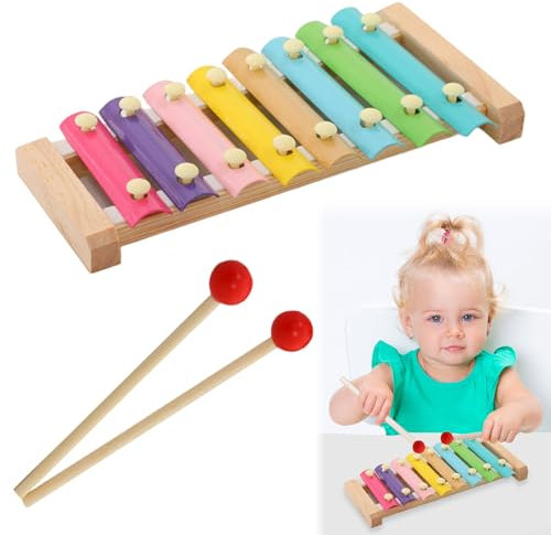 Xilofono Bambini Colorato Xilofono Legno Xilofono Professionale Xilofono per Bambini Colorati Strumento Xilofono Musical Giocattoli Xilofono Giocattoli Musicali per Bambino Strumenti Musicali Bambini