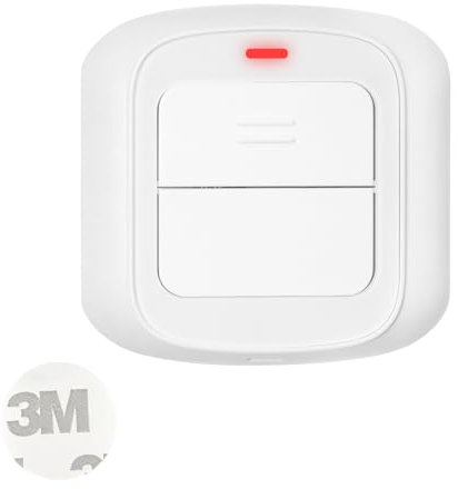 Zigbee Lichtschalter, Zigbee 3.0 Schalter, Kein Neutralleiter Erforderlich, Smart Lichtschalter Kompatibel mit Tuya/Smart Life App, Fernbedienung schalter Erfordert Zigbee-Gateway (1 Stück)