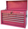 Workington Portable Metal Tool Chest with 9 Drawers, 24 9-Drawer Tool Chest Cabinet with Ball Bearing Drawer Slides, Steel Tool Storage Box Organizer 4006 Purple