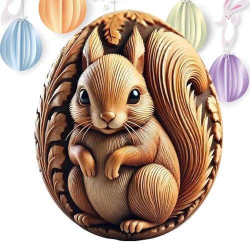 Generisch Animal Eggs, Decorative Resin Art Sculptures, Handcrafted Vivid Animal Carvings, Unique Collectible Display Pieces, Artistic Egg Ornaments for Home Decoration, Easter Baskets