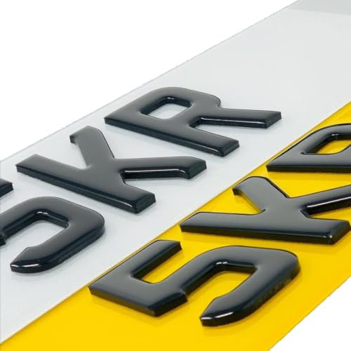 3D 4D Acrylic Number Plate Front Rear Pair Personalised Plates For Automotive, Home, or Outdoor Use