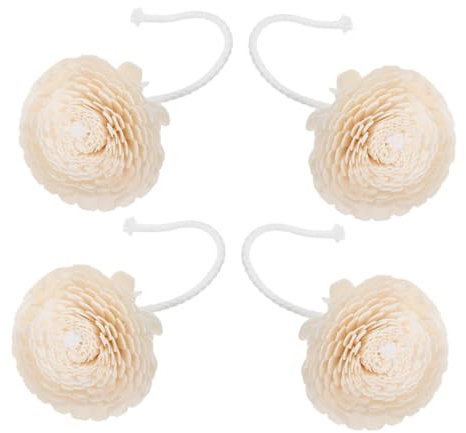 Beaupretty 4pcs Cotton Rope Flower Diffuser Aromatherapy Essential Oil Diffuser for Home Office Bedroom Chrysanthemum Inspired Design Effortless Fragrance Release Decorative and Functional