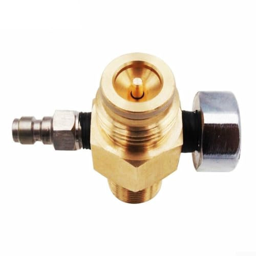 Edelstahl Druckregler Für HPA Luftflasche Mit Manometer Einstellbar 0-2800 PSI Ventiladapter Kompatibel Mit 5/8-18UNF Und M18x1.5 Gewinde Für Druckluftbehälter(18 with regulator)