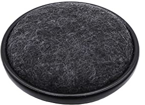 Shepherd 2 Round Reusable Carpet Bottom Furniture Caster Cups for Office Chairs, Desks, and Carts, Furniture Wheel Caster Cups for Carpet and Hardwood Surfaces, 4-Pack, Brown