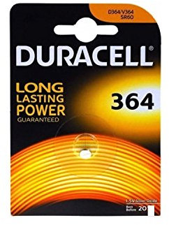 Lot de 12 Piles DURACELL 364 Silver Oxide 1,5V
