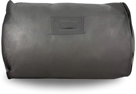 Simpson & Ruxton Hoesh UK Grey Double Duvet Storage Bag - Breathable Cotton Under Bed Blanket, Comforter & Quilt Holder Organizer - Zippered Underbed Duvet Holder for Bedding