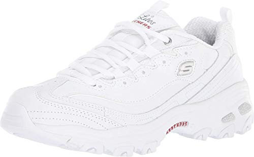 Skechers Femme D Lites Baskets, Blanc, 36 EU