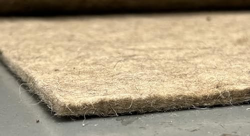 100% Schurwolle, Filz, Wollfilz Stark 3mm-16€/mq, 5mm-24€mq, 8mm-32€mq 16mm-60€mqMeterware (Natur Grau stark 5mm, 50x100cm)