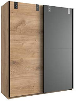 Wimex Kleiderschrank mit 2 Türen, 135 cm, Eichenholzgrau