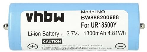 vhbw Akku kompatibel mit Braun Pulsonic 9566, 9565 (5674), 5671, 5674, 5673, 9585 (5673) Rasierer (1300 mAh, 3,7 V, Li-Ion)