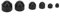 145PCs Sechskantmutterkappe, Schwarzer Gummi Sechskantmutter Abdeckung, M4-M12 WJ-10-0005 Sechskantmutter Abdeckung Sets mit Aufbewahrungsbox