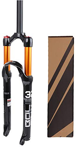 TOMYEUS Bicicletta MTB Forcella Ammortizzata 26/27,5/29 Pollici, Tubo Dritto 1-1/8 Ammortizzatore Montagna Forcelle Pneumatiche 120 mm di Viaggio (Colore : C, Size : 26 Inches)