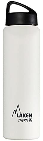 Botella térmica acero inox. 18/8-1L - Blanco