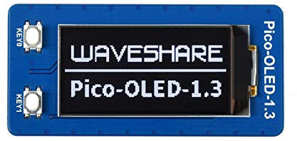 1.3inch OLED Display Module 64×128 Pixels OLED for Raspberry Pi Pico Microcontroller Board, Embedded SH1107 Driver,SPI/I2C Interface