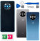 Eonpam Akkudeckel für OnePlus 7T Rückseite Glas Original Backcover Back Glas Ersatz Reparatur Set mit Kameraobjektiv (Blau)