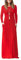 GRECERELLE Women's Casual Maxi Dress Long Sleeve Long Dresses with Pockets and Sleeves for Ladies (Red, L)