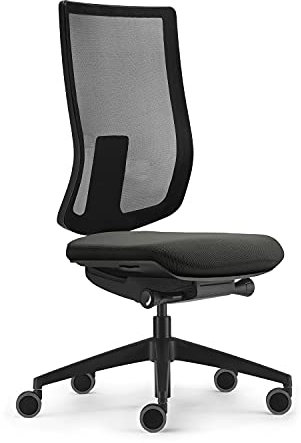 Sedus se:do Pro Light, Drehstuhl, Netzmembran Anthrazit, Schiebesitz, Rückenlehne verstellbar, Höhenverstellbar 40-52cm, bis 130kg Belastbar, 23° Öffnungswinkel