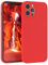 EAZY CASE - Silikonhülle für iPhone 12 Pro Max Hülle Silikon Case Rot weich stoßfeste Handyhülle iPhone 12 Pro Max Schutzhülle mit Kameraschutz Dünn Premium Schutz Cover TPU Phone Bumper in Rot
