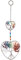Nupuyai Herzform Lebensbaum Kristall Hänger Deko, 7 Chakra Stein Herz Traumfänger Fensterdeko Wandbehang Ornament für Wohnzimmer, Balkon, Garten, Auto