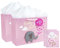 Loveinside Extra Große Geschenktüte Mit Geschenkkarte Und Weißem Seidenpapier – Baby Girl 3D Making Design – 40,7 × 15,3 × 30,5 cm