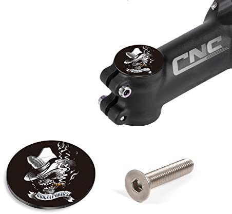 Chooee Kappe für Fahrradkappe, obere Kappe für Rennrad MTB 1 1/8 Stems Lenker Oberkappe mit HHD-Bolzen