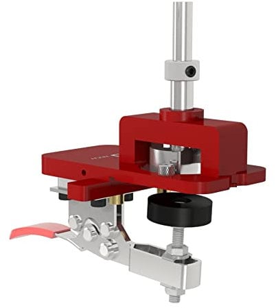 SOTECH Präzisions Bohrschablone aus Aluminium DAS ORIGINAL mit kugelgelagerter Führung und Forstnerbohrer für SENSYS TH52 Topfbänder mit 35 mm Topf