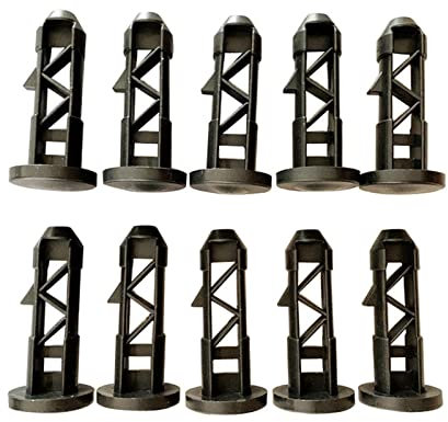 WANGCL Lot de 10 goupilles de charnière pour couvercle de poubelle, taille du trou : 20 mm, fixations pour couvercles de poubelles de 50 l, 80 l, 100 l, 120 l, 240 l