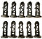 WANGCL Lot de 10 goupilles de charnière pour couvercle de poubelle, taille du trou : 20 mm, fixations pour couvercles de poubelles de 50 l, 80 l, 100 l, 120 l, 240 l