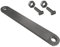Plaque de fixation pour panneau sur grillage avec boulonnerie barrette plate 145 mm aluminium -