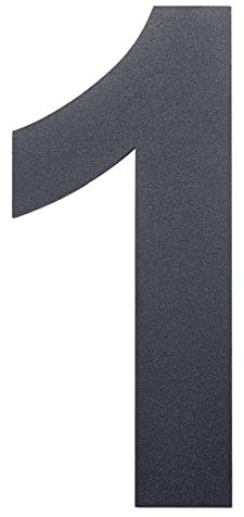 nanlyiau numero maison anthracite Numero Maison Numéro de Maison Moderne-Haute 10.2cm /4in RAL 7016 Acier inoxydable, Aspect flottant, facile à installer et fait de solides SUS304(7016 4in1)