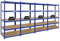 PROREGAL Mega Deal 4X Schwerlastregal Taurus Blau 180x90x60cm mit Fachlast 175kg Kellerregal, Steckregal, Garagenregal, Lagerregal