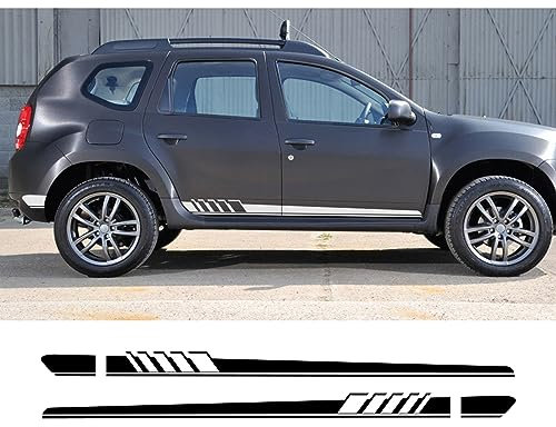 2 Stück Auto Lange Seitentür Aufkleber, für Renault Dacia Duster Logan Sandero Auto Vinyl Film Aufkleber Styling Auto Tuning Zubehör