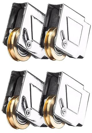 MENGLI Polea De Puerta Y Ventana De Aleación De Aluminio Tipo 90 A La Antigua 90 Ventana Push-Pull Ventana Puerta Corredera Rodillo Rueda Silenciosa Cojinete Rueda De Cobre