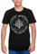 Elbenwald Herr der Ringe T-Shirt mit Elbenblatt Motiv für Herren Damen Unisex Baumwolle schwarz - XL