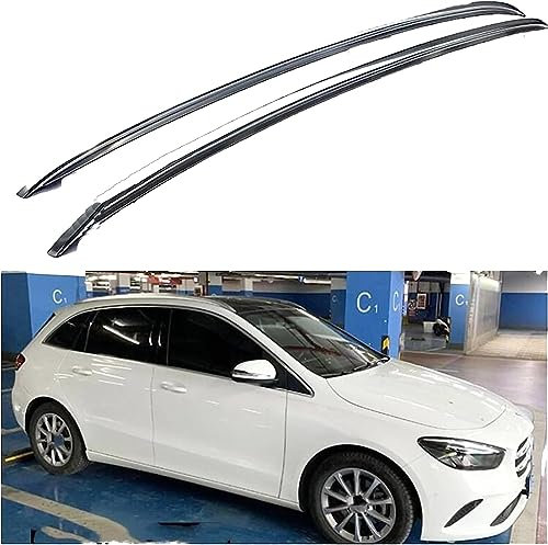 LTSRLL 2 Stück Auto Dachträger für Mercedes Benz B Klasse W247 B180 2019–2022, Aluminium Gepäckträger Querträger Dachgepäckablage Dachreling, Auto Zubehör