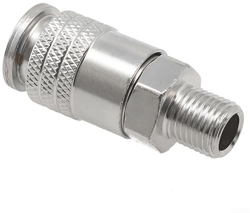 Lot de 2 raccords de compresseur d'air, norme européenne G1/4, filetage mâle, raccord pneumatique, ensemble de connecteurs rapides pour compresseur d'air