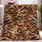 XCWYF Kuscheldecke braunes Tigermuster Decke Wohndecke Tagesdecke Sofadecke Fleecedecke Mikrofaser Flauschig Weiche Warm Couchdecke 180x220cm