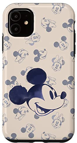 iPhone 11 Disney Mickey and Minnie Mouse Heads Retro Vintage Classic Case