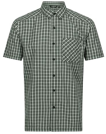 Regatta Men's Kalambo VIII Short Sleeve Shirt, Agave Green/Ash Check, L