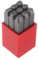QUARKZMAN 9Stk Nummer Stempel Set 1/4 6mm Hoch Werkzeug Stahl 0-9 Stanze Presse Werkzeuge Metall Stempel Set Hammer Hand Stanze für Metall Plastik Holz Leder Messing Prägung