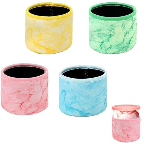 Pack of 4 Ice Cream Neoprene Case for Ninja Creami Deluxe Container, Ice Cream Protective Cover for Ninja Creami Accessories, Ninja Ice Cream Maker Accessories, Cold-Resistant, Washable, for NC501 and